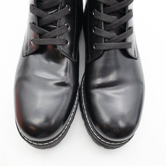 Thursday Boot Co. Everyday Combat Boots Women's Size 8.5 Black Leather Zip Side - Picture 10 of 10